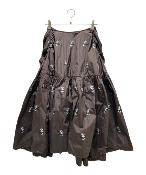 CECILIE BAHNSEN（セシリーバンセン）CECILIE BAHNSEN (セシリーバンセン) Lilly Skirt/リリィ スカート/6524-343-1498 ブラウン サイズ:UK8/US4の古着・服飾アイテム
