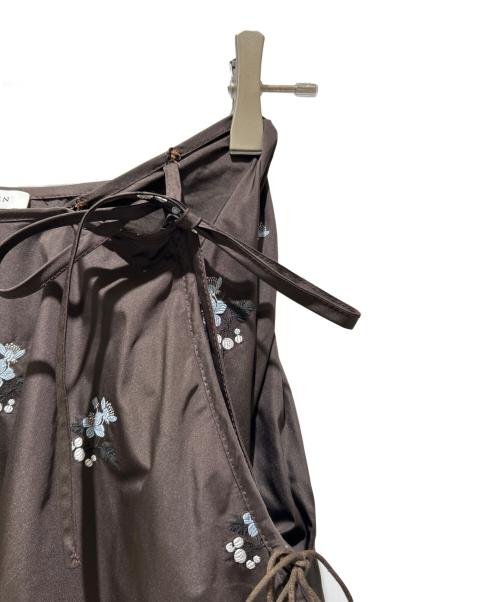 CECILIE BAHNSEN（セシリーバンセン）CECILIE BAHNSEN (セシリーバンセン) Lilly Skirt/リリィ スカート/6524-343-1498 ブラウン サイズ:UK8/US4の古着・服飾アイテム