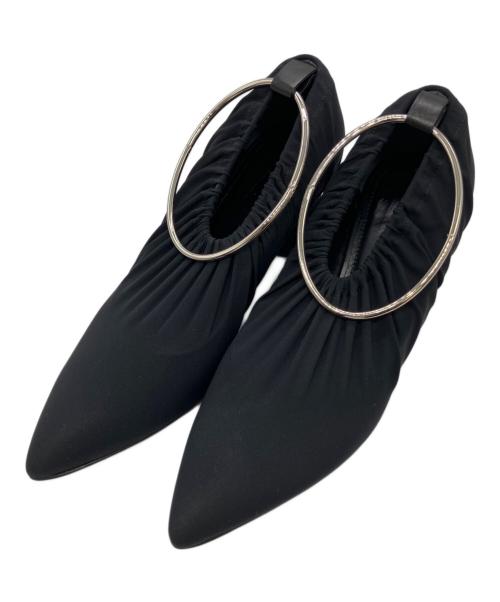 JIL SANDER（ジルサンダー）JIL SANDER (ジルサンダー) アンクルリングパンプス ブラック サイズ:36の古着・服飾アイテム