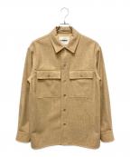 JIL SANDER+ジルサンダープラス）の古着「WOOL FLANNEL SHIRT JACKET」｜ベージュ