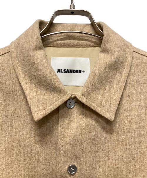 JIL SANDER+（ジルサンダープラス）JIL SANDER+ (ジルサンダープラス) WOOL FLANNEL SHIRT JACKET ベージュ サイズ:46の古着・服飾アイテム