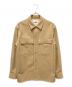 JIL SANDER+（ジルサンダープラス）の古着「WOOL FLANNEL SHIRT JACKET」｜ベージュ