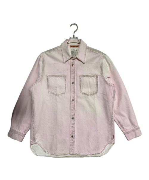 Acne studios（アクネ ストゥディオズ）ACNE STUDIOS (アクネ ストゥディオズ) デニムシャツ ピンク サイズ:Mの古着・服飾アイテム
