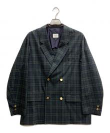 UNFOLK（アンフォーク）の古着「4B Seersucker double blazer」｜グリーン
