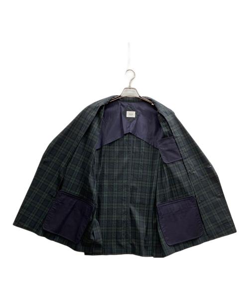 UNFOLK（アンフォーク）UNFOLK (アンフォーク) 4B Seersucker double blazer グリーン サイズ:2の古着・服飾アイテム