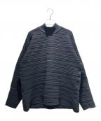 PLEATS PLEASEプリーツプリーズ）の古着「CREPE KNIT /PP43KK801」｜ブラック