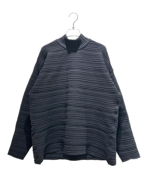 PLEATS PLEASE（プリーツプリーズ）PLEATS PLEASE (プリーツプリーズ) CREPE KNIT /PP43KK801 ブラック サイズ:FREEの古着・服飾アイテム
