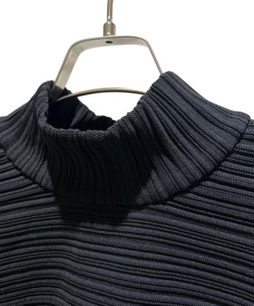 PLEATS PLEASE（プリーツプリーズ）PLEATS PLEASE (プリーツプリーズ) CREPE KNIT /PP43KK801 ブラック サイズ:FREEの古着・服飾アイテム