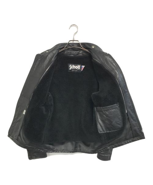 Schott（ショット）Schott (ショット) シングルライダースジャケット ブラック サイズ:36の古着・服飾アイテム