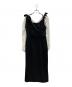 HER LIP TO（ハーリップトゥ）の古着「Faubourg Shoulder Ribbon Dress」｜ブラック