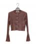 Her lip to（ハーリップトゥ）の古着「RANDOM RIBBED KNIT CARDIGAN」｜ピンク
