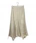 HER LIP TO（ハーリップトゥ）の古着「Asymmetry Hem Satin Skirt」｜ベージュ