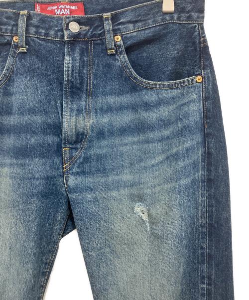 JUNYA WATANABE MAN（ジュンヤワタナベマン）JUNYA WATANABE MAN (ジュンヤワタナベマン) LEVI'S (リーバイス) Wネーム綿デニム製品加工デニムパンツ インディゴ サイズ:Mの古着・服飾アイテム