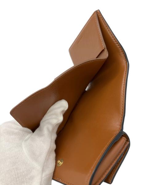CELINE（セリーヌ）CELINE (セリーヌ) スモールトリフォールドコンパクトウォレット ブラウンの古着・服飾アイテム