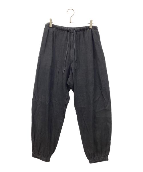 COMOLI（コモリ）COMOLI (コモリ) カナパ ドローストリングパンツ ブラック サイズ:2の古着・服飾アイテム