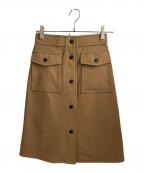 MONCLER GRENOBLEモンクレール グルノーブル）の古着「GONNA High-rise midi skirt」｜ベージュ