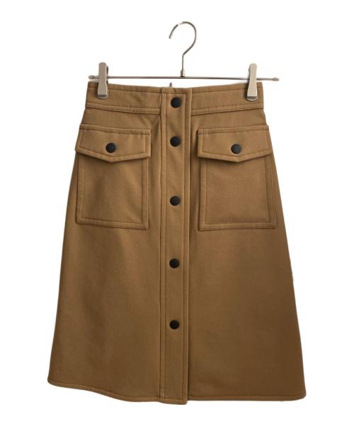 MONCLER GRENOBLE（モンクレール グルノーブル）MONCLER GRENOBLE (モンクレール グルノーブル) GONNA High-rise midi skirt ベージュ サイズ:38の古着・服飾アイテム