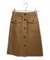 MONCLER GRENOBLE（モンクレール グルノーブル）の古着「GONNA High-rise midi skirt」｜ベージュ