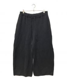 nonnotte（ノノット）の古着「YAK Knit Pants Extra Wide -Black-」｜ブラック