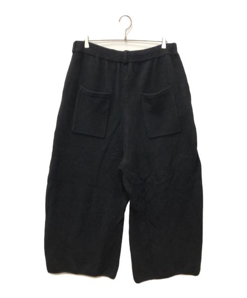 nonnotte（ノノット）nonnotte (ノノット) YAK Knit Pants Extra Wide -Black- ブラック サイズ:FREEの古着・服飾アイテム