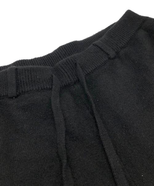 nonnotte（ノノット）nonnotte (ノノット) YAK Knit Pants Extra Wide -Black- ブラック サイズ:FREEの古着・服飾アイテム