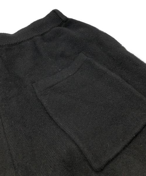nonnotte（ノノット）nonnotte (ノノット) YAK Knit Pants Extra Wide -Black- ブラック サイズ:FREEの古着・服飾アイテム