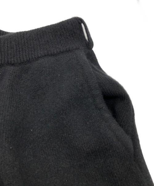 nonnotte（ノノット）nonnotte (ノノット) YAK Knit Pants Extra Wide -Black- ブラック サイズ:FREEの古着・服飾アイテム