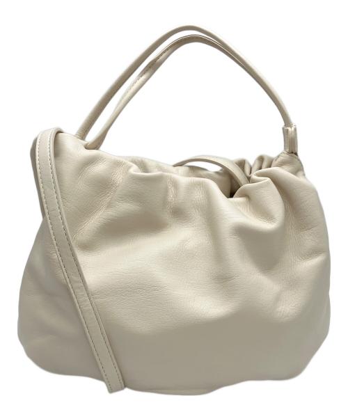 russet（ラシット）russet (ラシット) レザー巾着4wayショルダーバッグ アイボリーの古着・服飾アイテム