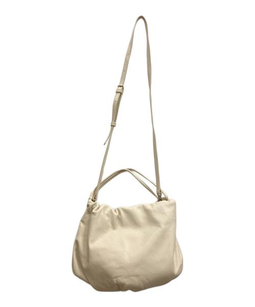 russet（ラシット）russet (ラシット) レザー巾着4wayショルダーバッグ アイボリーの古着・服飾アイテム