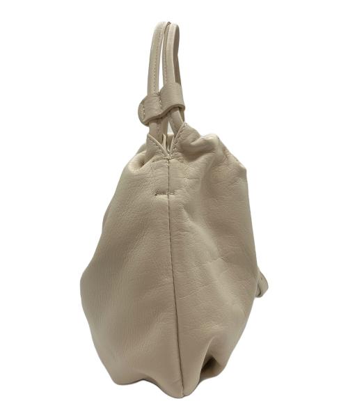 russet（ラシット）russet (ラシット) レザー巾着4wayショルダーバッグ アイボリーの古着・服飾アイテム