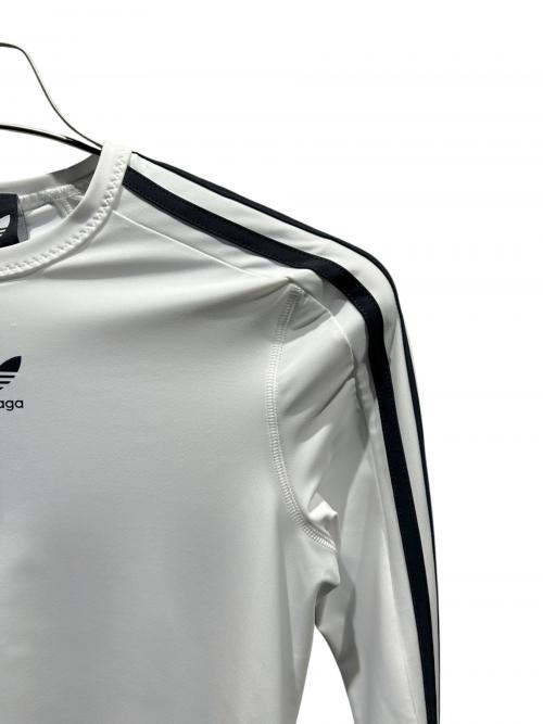 adidas（アディダス）adidas (アディダス) BALENCIAGA (バレンシアガ) fitted crewneck top/723720 ホワイト サイズ:Mの古着・服飾アイテム