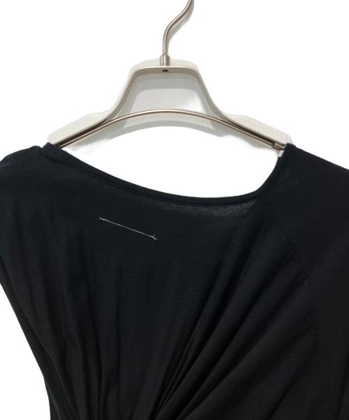 MM6 Maison Margiela（エムエムシックスメゾンマルジェラ）MM6 Maison Margiela (エムエムシックスメゾンマルジェラ) アシンメトリーワンピース ブラック サイズ:Sの古着・服飾アイテム