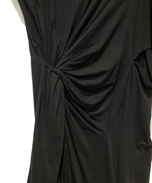 MM6 Maison Margiela（エムエムシックスメゾンマルジェラ）MM6 Maison Margiela (エムエムシックスメゾンマルジェラ) アシンメトリーワンピース ブラック サイズ:Sの古着・服飾アイテム