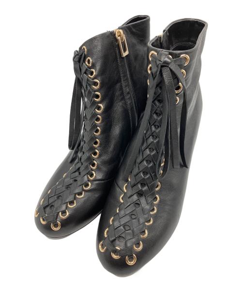 Roger Vivier（ロジェ ヴィヴィエ）Roger Vivier (ロジェ ヴィヴィエ) ショートブーツ ブラック サイズ:36　1/2の古着・服飾アイテム