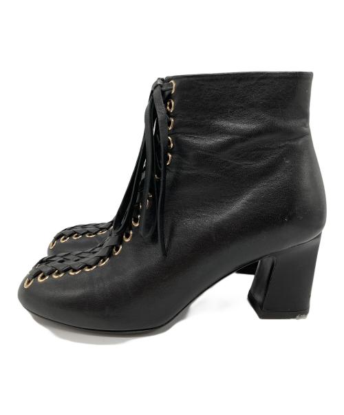 Roger Vivier（ロジェ ヴィヴィエ）Roger Vivier (ロジェ ヴィヴィエ) ショートブーツ ブラック サイズ:36　1/2の古着・服飾アイテム