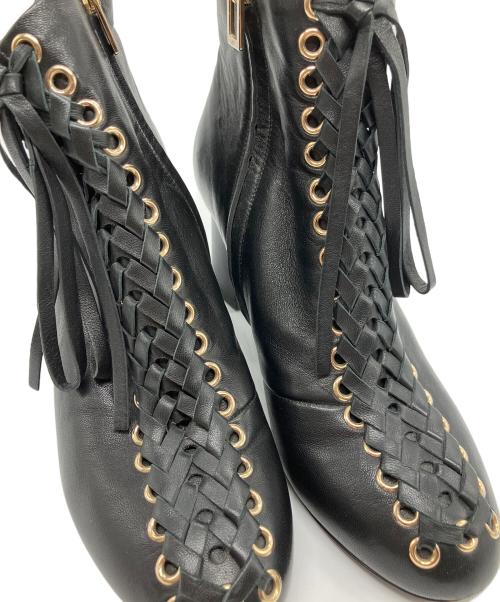 Roger Vivier（ロジェ ヴィヴィエ）Roger Vivier (ロジェ ヴィヴィエ) ショートブーツ ブラック サイズ:36　1/2の古着・服飾アイテム