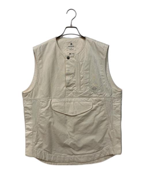 Snow peak（スノーピーク）Snow peak (スノーピーク) アウトドアウェア(タキビキャンバスベスト) アイボリー サイズ:SIZE Mの古着・服飾アイテム
