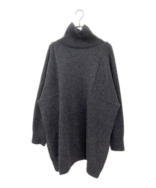 LOHEN（ローヘン）LOHEN (ローヘン) スクエアカットスリーブハイネックニット グレー サイズ:Fの古着・服飾アイテム