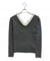 CLANE（クラネ）の古着「2WAY FRILL V NECK KNIT TOPS」｜グレー