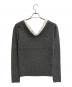 CLANE (クラネ) 2WAY FRILL V NECK KNIT TOPS グレー サイズ:SIZE 1：10000円