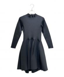 CFCL（シーエフシーエル）の古着「POTTERY LONG SLEEVE MINI DRESS CF006KH160」｜ブラック