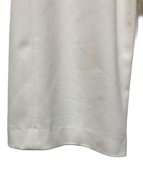 cygne（シーニュ）cygne (シーニュ) ハイウエストタックワイドパンツ Lara ホワイト サイズ:SIZE 0の古着・服飾アイテム