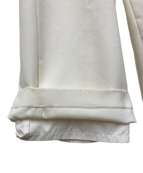 cygne（シーニュ）cygne (シーニュ) ハイウエストタックワイドパンツ Lara ホワイト サイズ:SIZE 0の古着・服飾アイテム