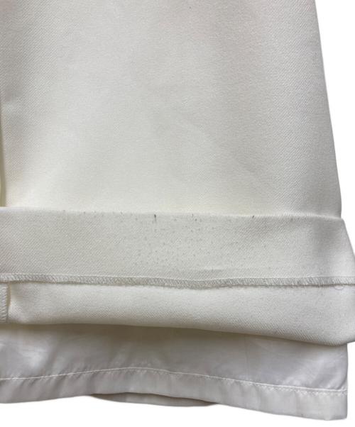 cygne（シーニュ）cygne (シーニュ) ハイウエストタックワイドパンツ Lara ホワイト サイズ:SIZE 0の古着・服飾アイテム