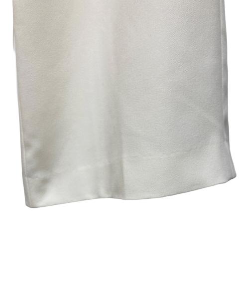 cygne（シーニュ）cygne (シーニュ) ハイウエストタックワイドパンツ Lara ホワイト サイズ:SIZE 0の古着・服飾アイテム