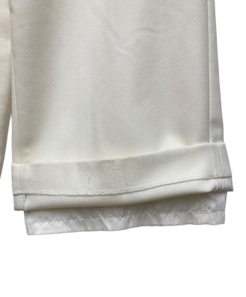 cygne（シーニュ）cygne (シーニュ) ハイウエストタックワイドパンツ Lara ホワイト サイズ:SIZE 0の古着・服飾アイテム