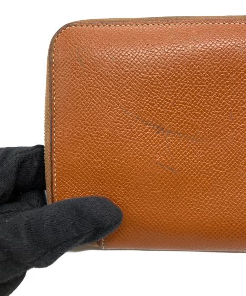 HERMES（エルメス）HERMES (エルメス) アザップ ロング シルクイン ラウンドファスナーウォレット ブラウンの古着・服飾アイテム