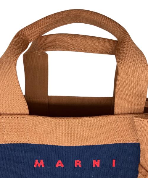 MARNI（マルニ）MARNI (マルニ) TOTE SMALL W/STRAP ネイビーの古着・服飾アイテム