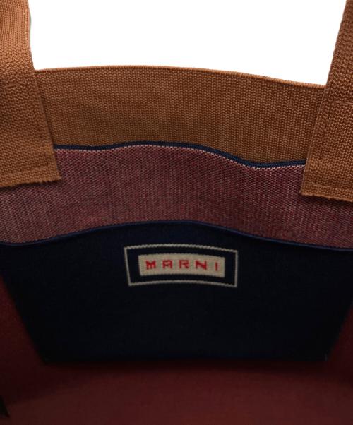 MARNI（マルニ）MARNI (マルニ) TOTE SMALL W/STRAP ネイビーの古着・服飾アイテム