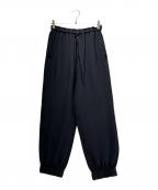 BLAMINKブラミンク）の古着「シルクドローストパンツ 7914-230-0390」｜ブラック